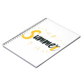 Summer Logo - Summer Text Design Notizblock (Linke Seite)