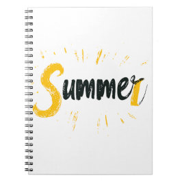 Summer Logo - Summer Text Design Notizblock