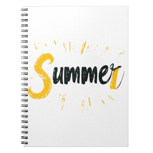 Summer Logo - Summer Text Design Notizblock (Vorderseite)