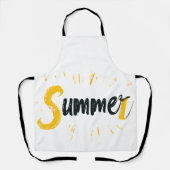 Summer Logo - Summer Text Design Schürze (Vorderseite)