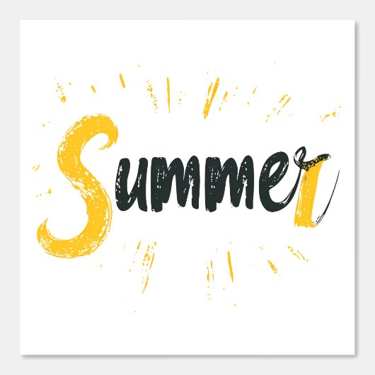 Summer Logo - Summer Text Design Tapete (Vorderseite)
