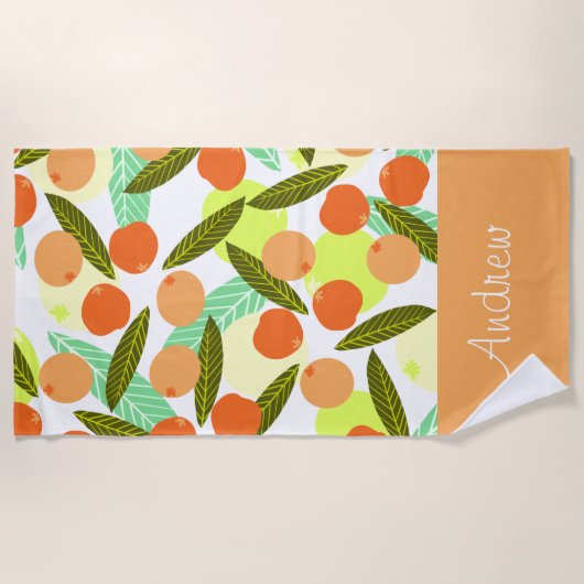 Summer Loquat Strandtuch (Vorderseite)