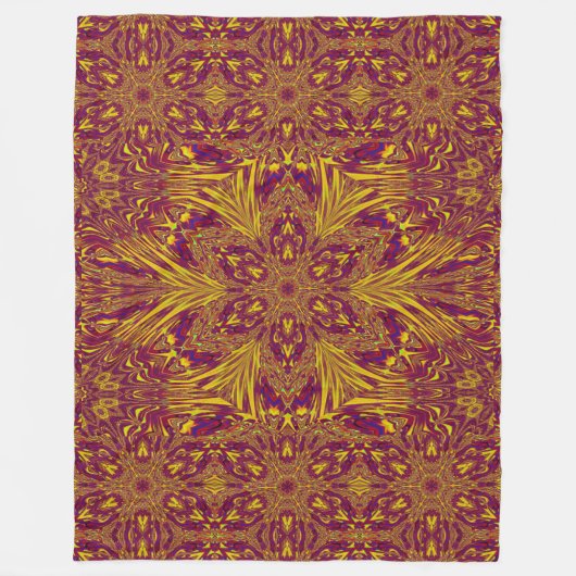 Summer Lotus Fleece Blanket (Vorderseite)