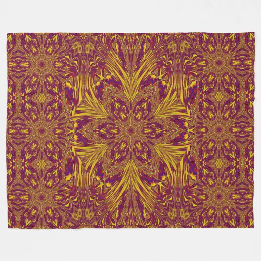 Summer Lotus Fleece Blanket (Vorderseite (Horizontal))
