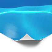 Summer Love Heart Float in Blue Pool Poster (Ecke)