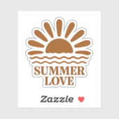 Summer Love Minimalist Sticker (Blatt)