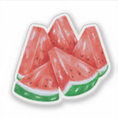 Summer Lovin' Red Watermelon Aufkleber (Vorderseite)