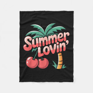 Summer Lovin Tropical Beach Paradise Fleecedecke