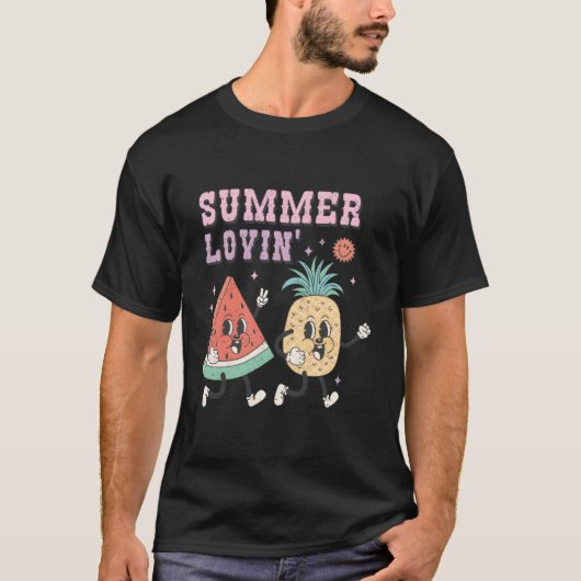Summer Loving Watermelon And Eapple Coon T-Shirt (Vorderseite)