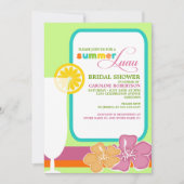 Summer Luau Bridal Dusche Einladungen (Vorderseite)