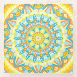 Summer Mandala Glasuntersetzer