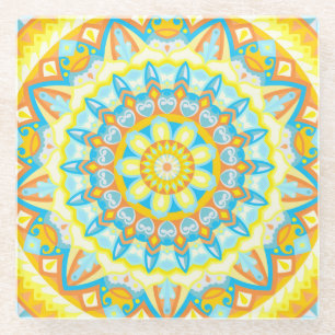 Summer Mandala Glasuntersetzer
