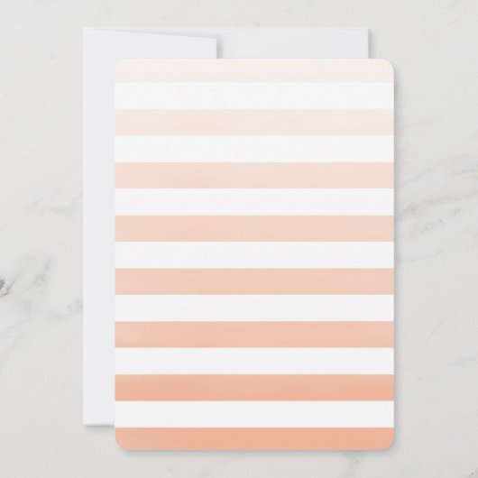 Summer Mango | Hochzeitsfeier Einladung (Rückseite)