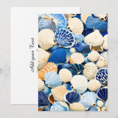 Summer Marine Seashells Feiertagskarte (Vorne/Hinten)