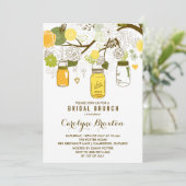 Summer Mason Jars | Einladung von Bridal Brunch (Stehend Vorderseite)