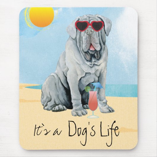 Summer Mastino Mouse Pad Mousepad (Vorne)