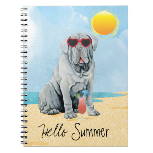 Summer Mastino-Notebook Notizblock