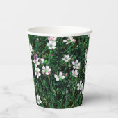Summer Meadow Small White & Light Pink Wildblumen Pappbecher (Rückseite)