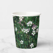 Summer Meadow Small White & Light Pink Wildblumen Pappbecher (Links)