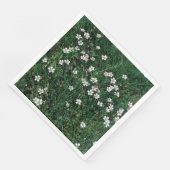 Summer Meadow Small White & Light Pink Wildblumen Serviette (Ecke)