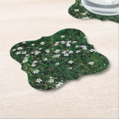 Summer Meadow Small White & Light Pink Wildblumen Untersetzer (angewinkelt)