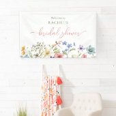 Summer Meadow Wildblume Brautparty Banner (Insitu)