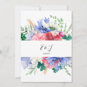 Summer Meadow Wildblume Einladung (Rückseite)