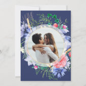 Summer Meadow Wildblume Verlobung Einladung (Rückseite)