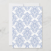 Summer Mediterranean Blue tiles Lemon Wedding Einladung (Rückseite)