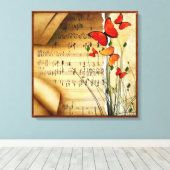 Summer Melody überpackte Canvas Print Leinwanddruck (Insitu (Holzboden))