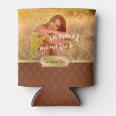 Summer Memories Custom Foto and Calligraphy Dosenkühler (Vorderseite)