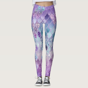Summer Mermaid Glitzer Scales #11 (Imitate Glitzer Leggings