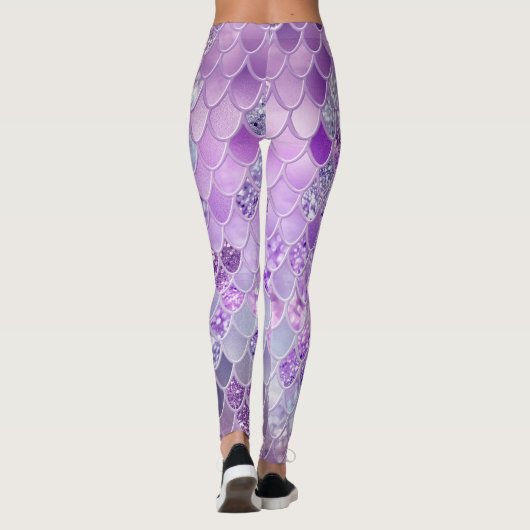 Summer Mermaid Glitzer Scales #14 (Imitate Glitzer Leggings (Rückseite)