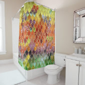 Summer Mermaid Glitzer Scales #2 (Imitate Glitzer) Duschvorhang (Beispiel)