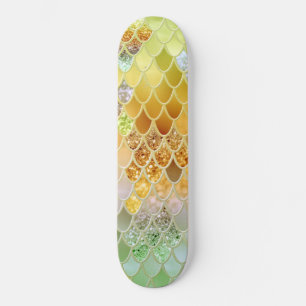 Summer Mermaid Glitzer Scales #5 (Imitate Glitzer) Skateboard