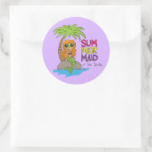 Summer Mermaid Niedlich Sticker Lila (Tasche)