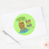 Summer Mermaid Niedlich Sticker Lime Green (Umschlag)