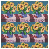 Summer Mini Sonnenblumen und Spitzenstoffe Stoff (Muster)