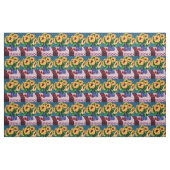 Summer Mini Sonnenblumen und Spitzenstoffe Stoff (Fat Quarter (45,7 x 55,9 cm))