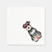 Summer Miniature Schnauzer Napkins Serviette (Vorderseite)