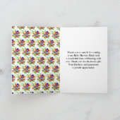 Summer Mixed Berries Baby Shower Dankeskarte (Innenseite)