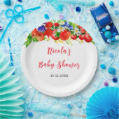 Summer Mixed Berries Baby Shower Pappteller (Party)