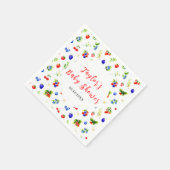 Summer Mixed Berries Baby Shower Serviette (Ecke)