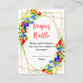 Summer Mixed Berries Babydusche Windelwanne Begleitkarte (Vorderseite)
