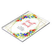 Summer Mixed Berries Birthday Guest Book Notizblock (Linke Seite)