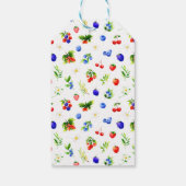 Summer Mixed Berries Birthday Thank You Geschenkanhänger (Rückseite)
