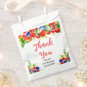 Summer Mixed Berries Birthday Thank You Geschenktütchen (Ausgeschnitten)