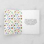 Summer Mixed Berries Brautparty Dankeskarte (Innenseite)