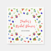 Summer Mixed Berries Brautparty Serviette (Vorderseite)