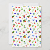 Summer Mixed Berries Geburtstagsparty Einladung (Rückseite)